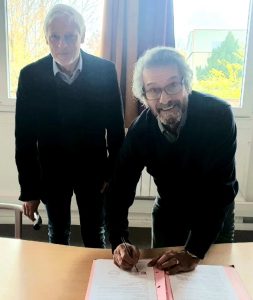 Signature de l'accord entre l'UDAF et Les Restos du Coeur de la Loire